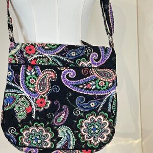 Vera Bradley Crossbody Bag Paisley Print Quilted Adjustable Strap